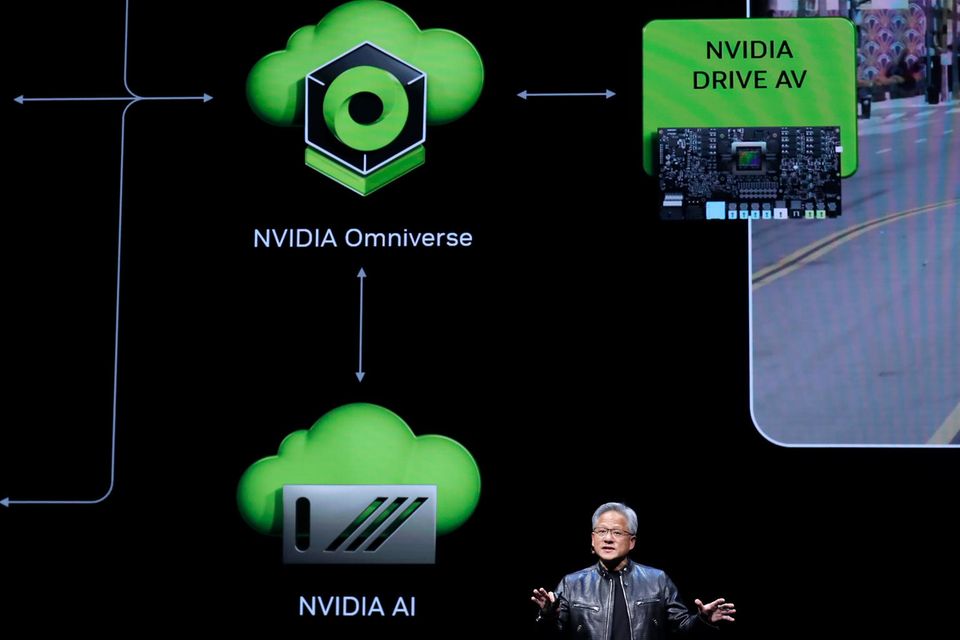Nvidia-CEO Jensen Huang spricht auf der Computex 2024 in Taipeh