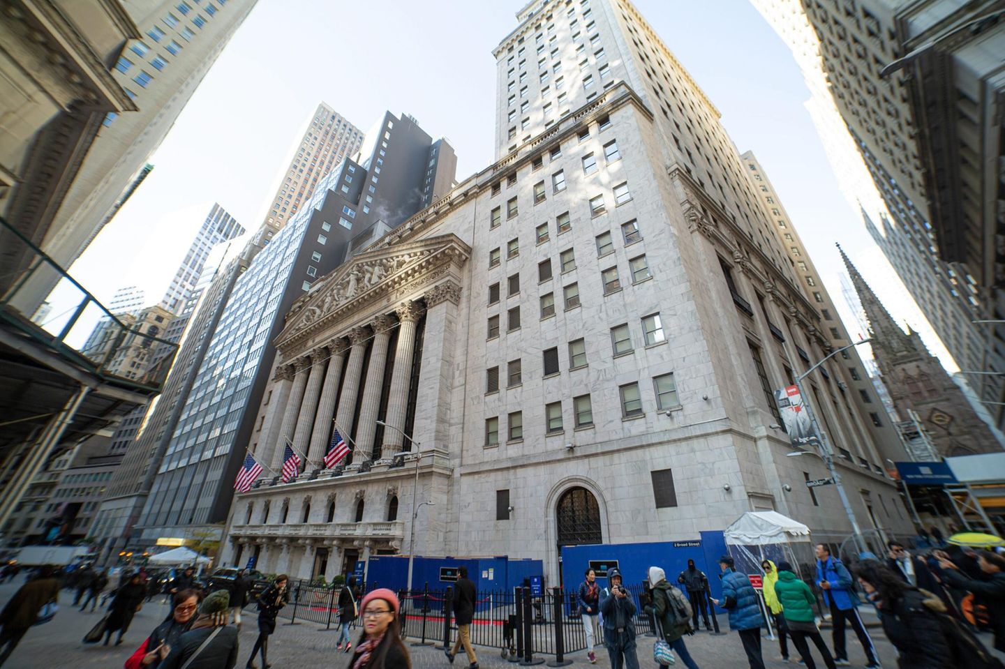 Die New Yorker Börse von außen