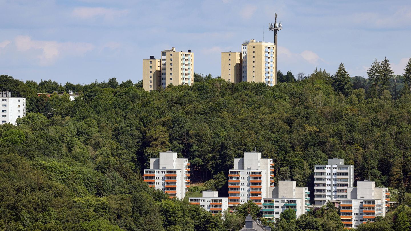 Blick auf den Fischbacherberg in Siegen