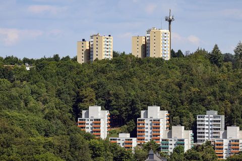 Blick auf den Fischbacherberg in Siegen