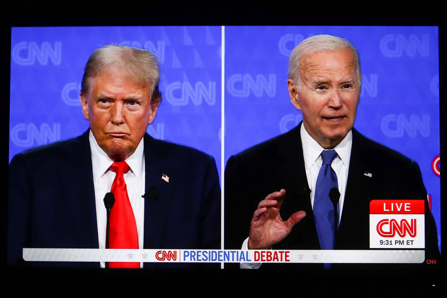 In Atlanta trafen der ehemalige US-Präsident Donald Trump und Amtsinhaber Joe Biden in einem TV-Duell aufeinander