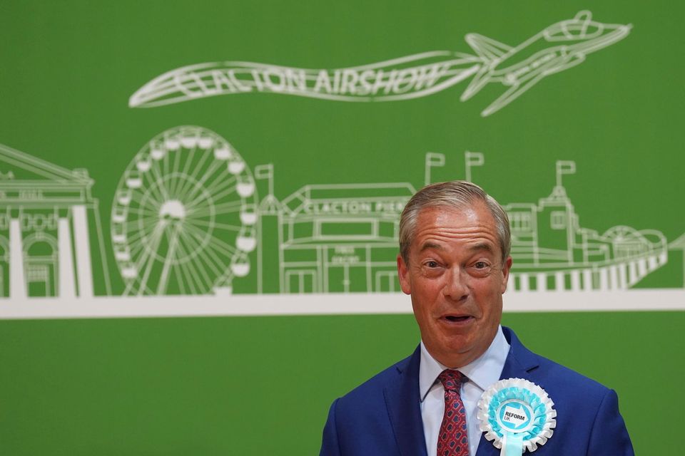 Rechtspopulist Nigel Farage freute sich über die Wahlergebnisse in Großbritannien