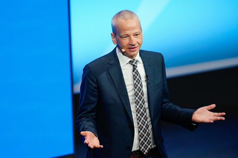 BASF CEO Markus Kamieth bei der Hauptversammlung Ende April