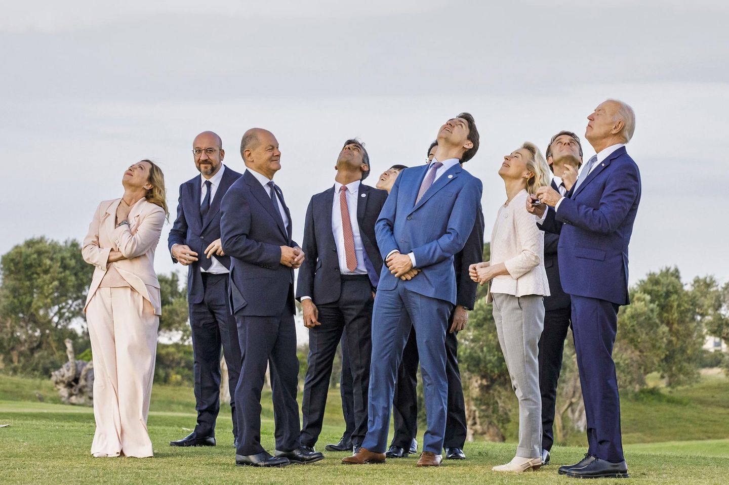 Alles ganz schön unübersichtlich gerade: die Chefs der G7-Staaten und der EU kürzlich in Italien