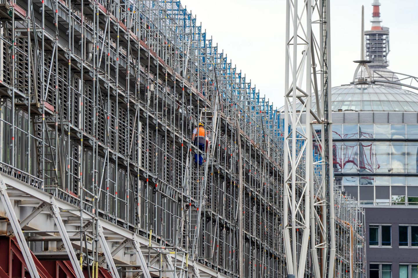 Baustelle am Ostbahnhof in Berlin