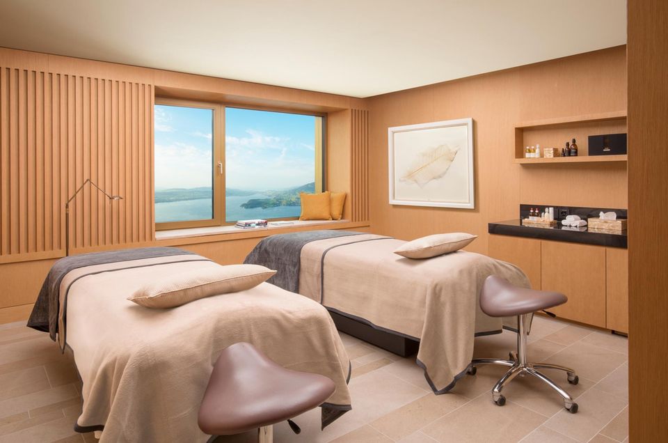 Das Spa im Bürgenstock Resort ist riesig