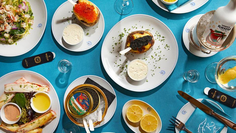 Speisen des Restaurants: Caviar Kaspia
