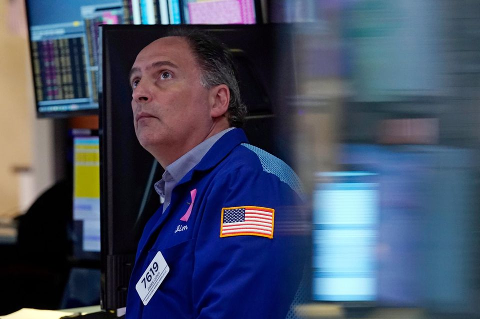 Ein Aktienhändler an der New Yorker Börse