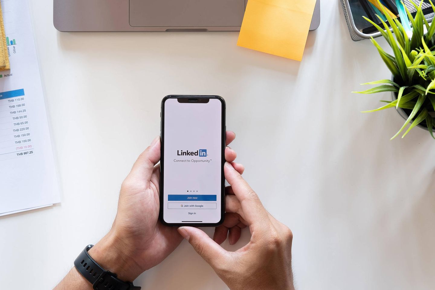 Linkedin-App auf dem Smartphone