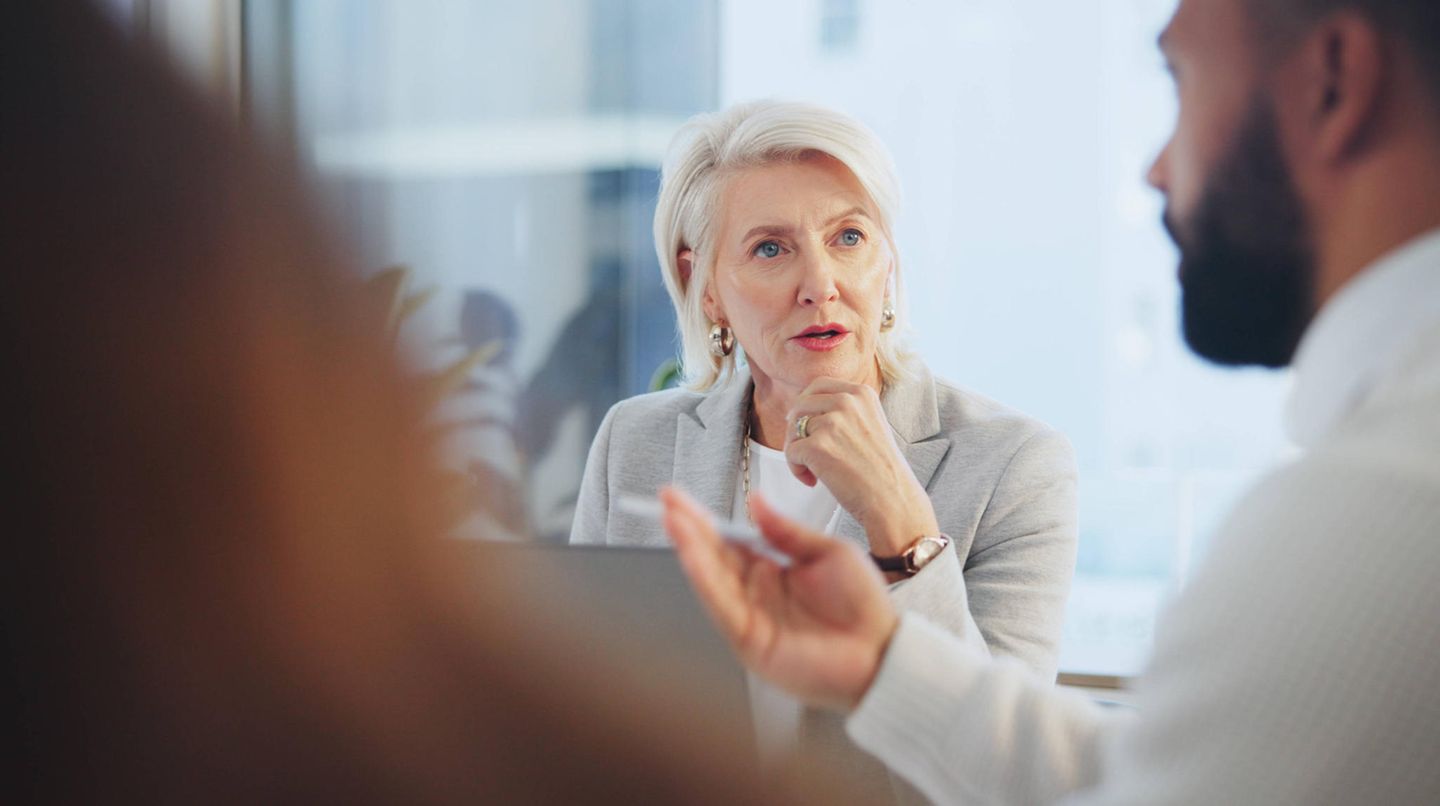 Woman in business meeting