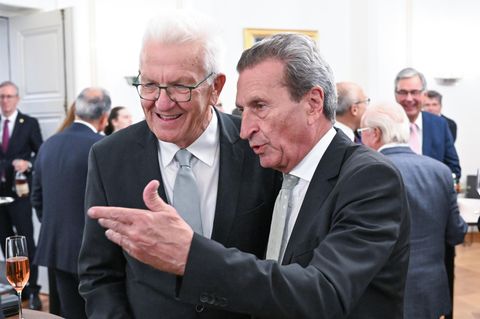 Günther Oettinger bei einem Festakt zu seinem 70. Geburtstag