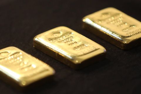 250-Gramm-Goldbarren von Degussa