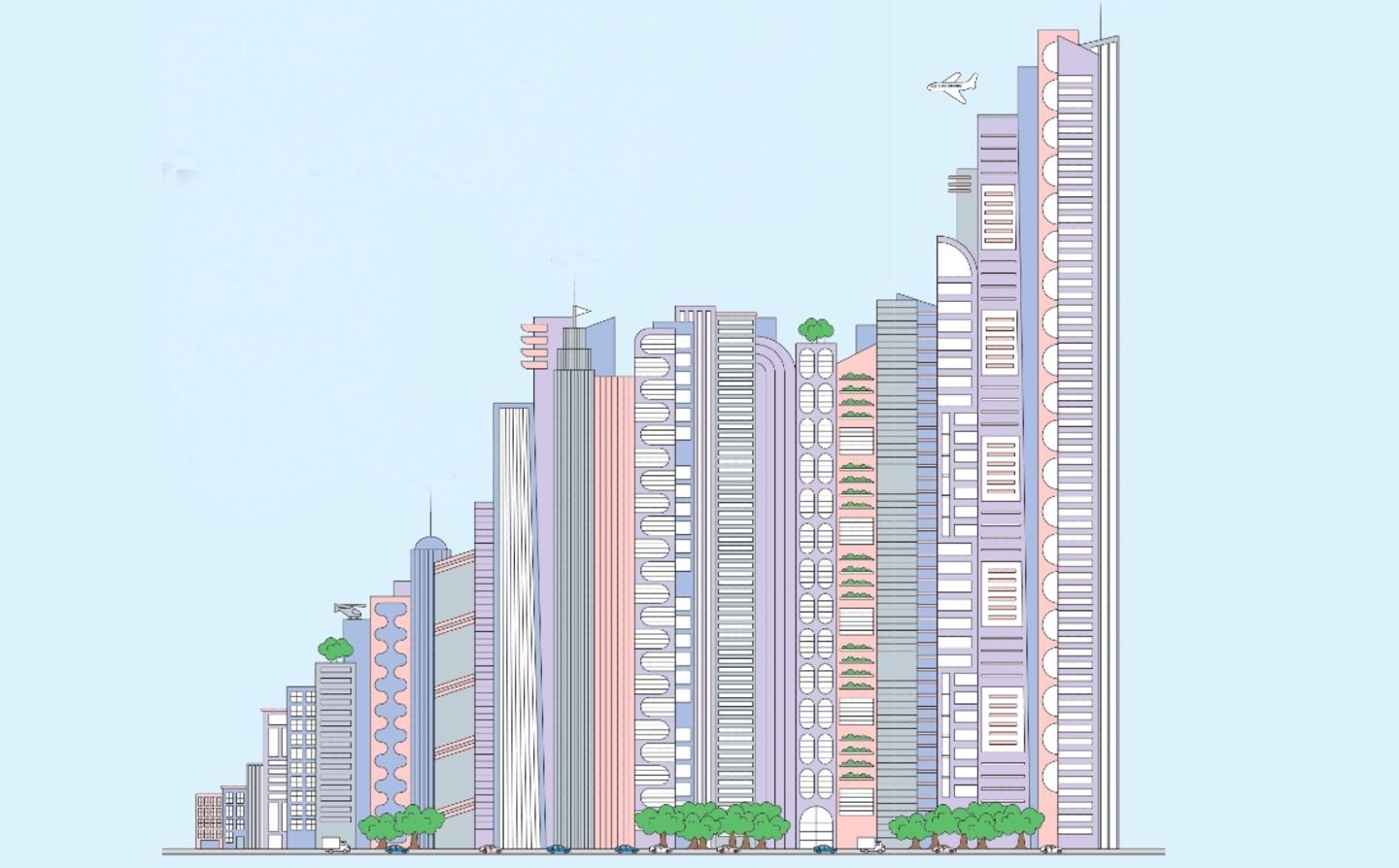 Wolkenkratzer: Der Boom bei Geschäftshäusern und Wohngebäuden lässt sich auch am Erfolg offener Immobilienfonds ablesen
