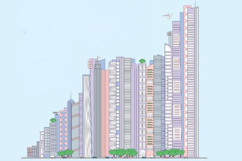 Wolkenkratzer: Der Boom bei Geschäftshäusern und Wohngebäuden lässt sich auch am Erfolg offener Immobilienfonds ablesen