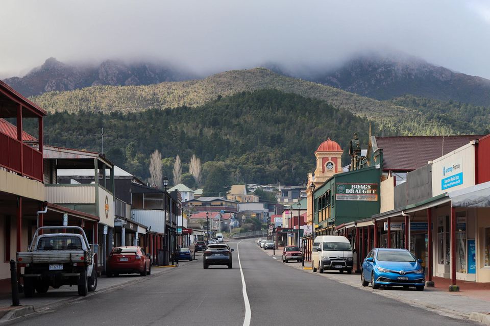 Queenstown an der Westküste Tasmaniens