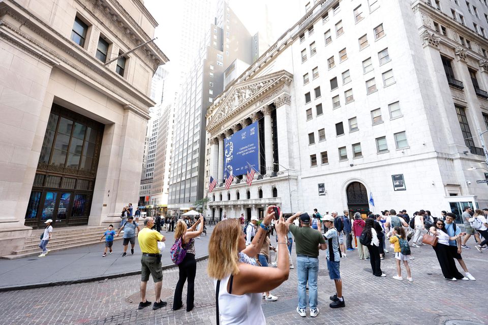 Die Börse in New York liegt an der Wall Street im Süden Manhattens