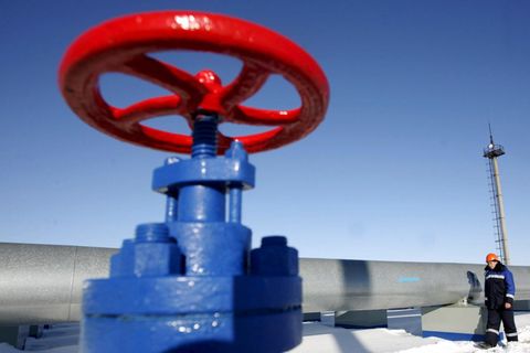 Gas-Pipeline bei Sudscha
