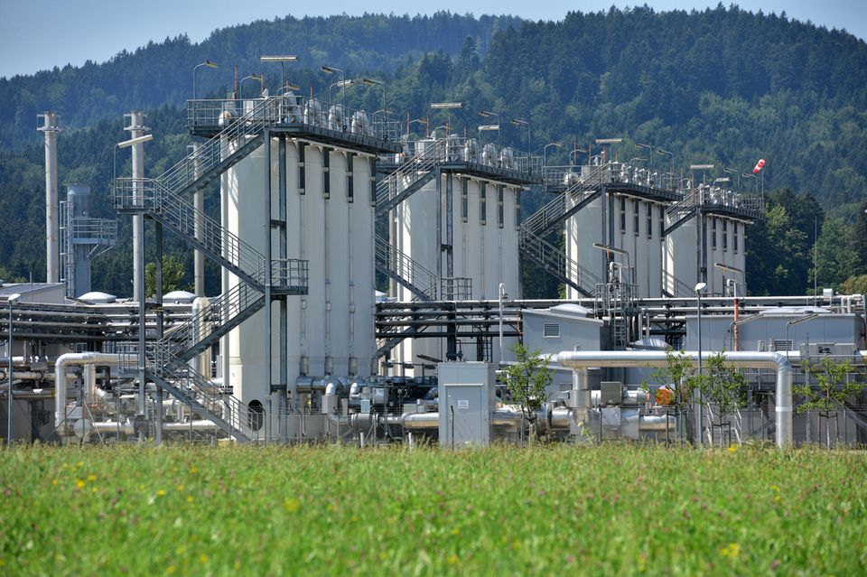 Gas-Speicherstation Haidach in Straßwalchen, Österreich