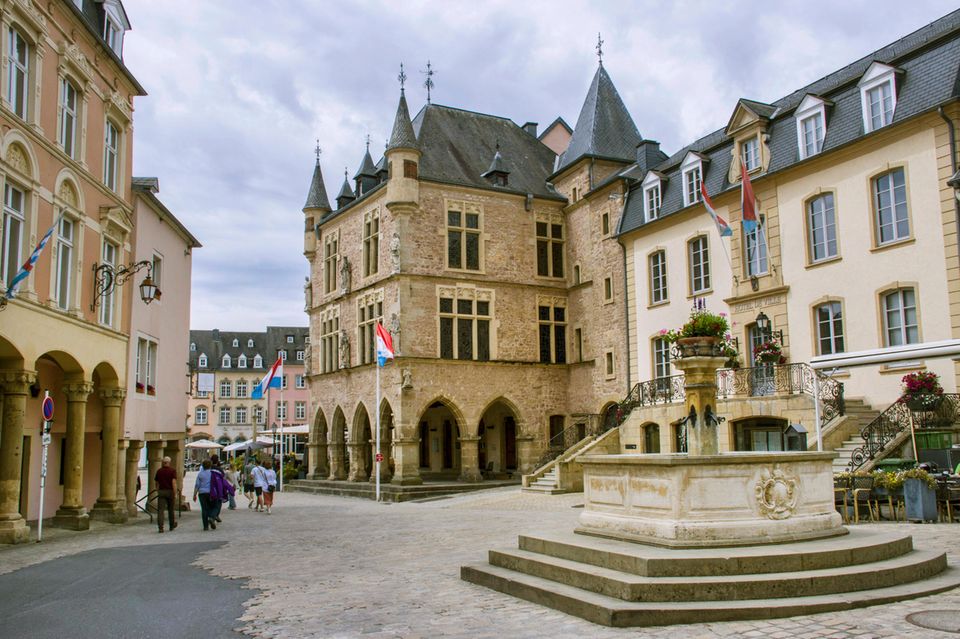 Rathaus in Denzelt in Luxemburg