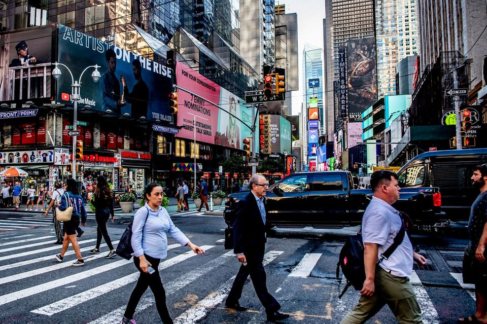 Straßenszene in New York