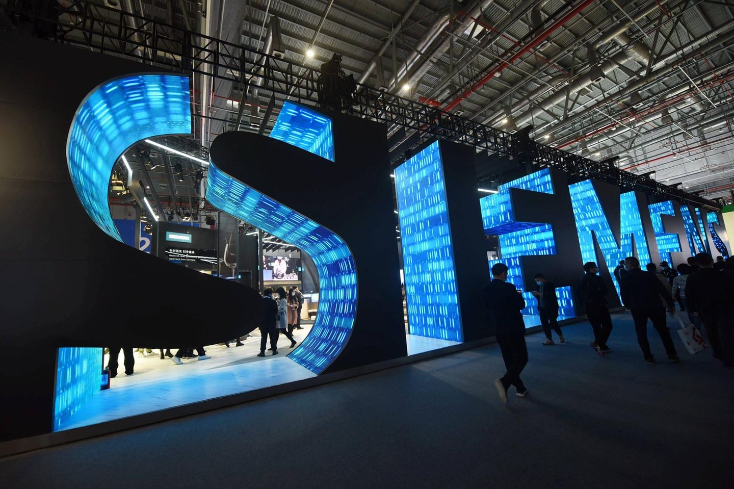 Siemens-Messestand in Schanghai