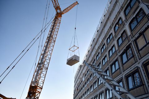Die Bauförderung zielt auf günstigen Bau, eine Möglichkeit: Modular bauen wie hier in Bochum