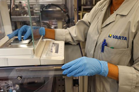 Batterie-Produktion bei Varta