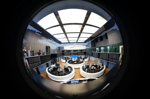 Blick in den Handelssaal der Börse in Frankfurt