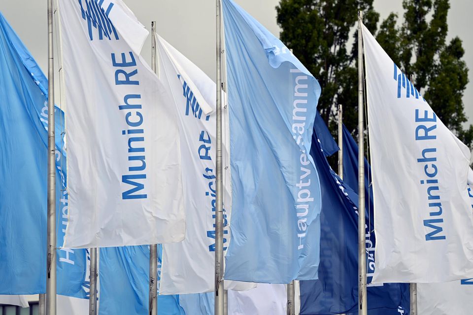 Fahnen der Münchener Rück