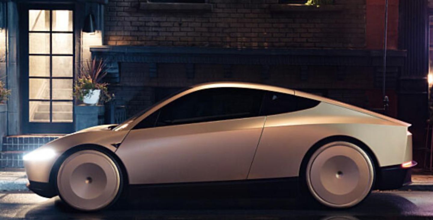 So soll das neue „Cybercab“ von Tesla aussehen