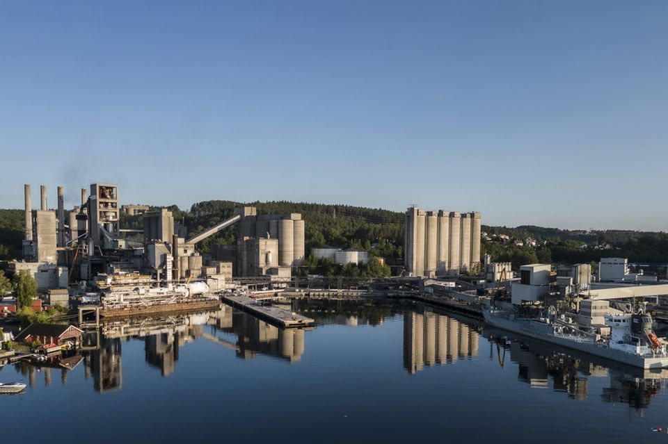 Zementfabrik im norwegischen Brevik