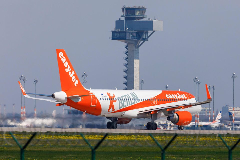Easyjet auf dem Flughafen Berlin-Brandenburg