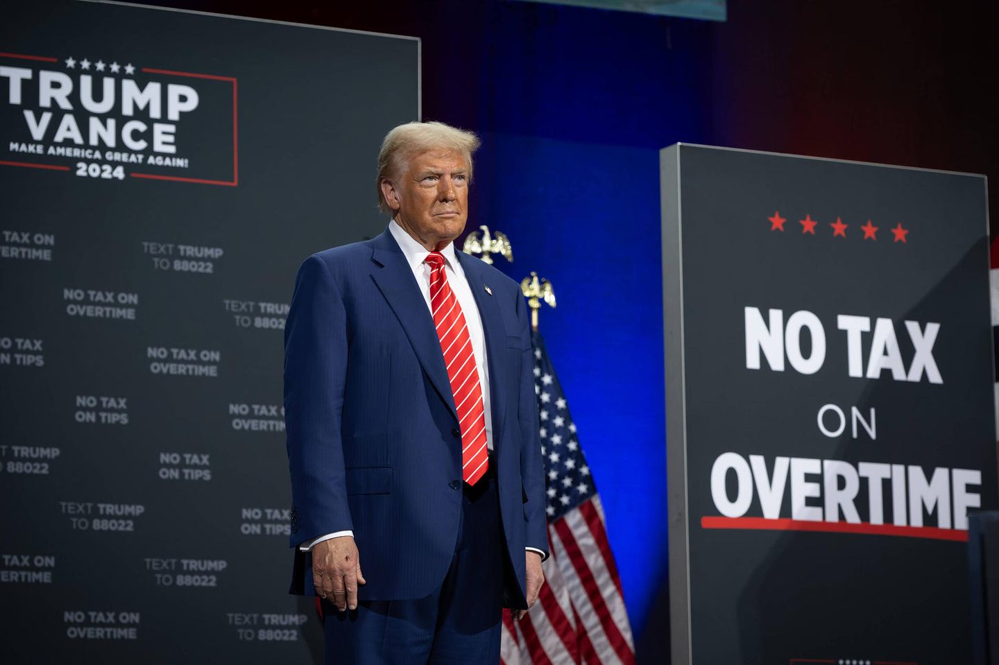 Donald Trump bei einem Wahlkampfauftritt