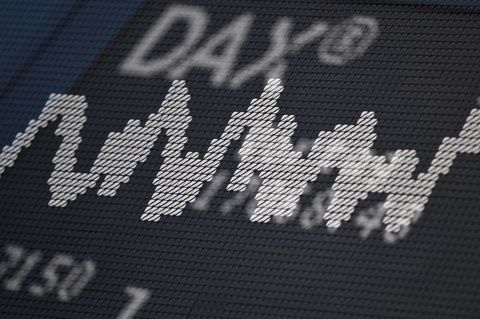 Anzeigetafel an der Frankfurter Börse
