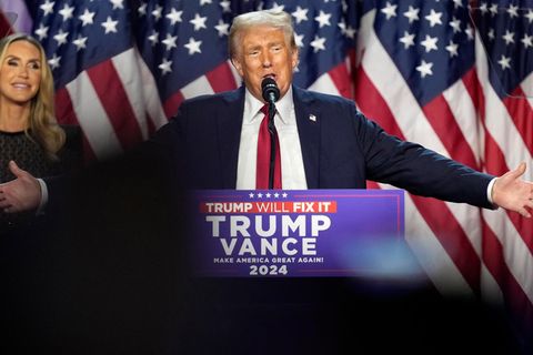Donald Trump erklärte sich bereits vor dem Wahlergebnis zum Sieger.