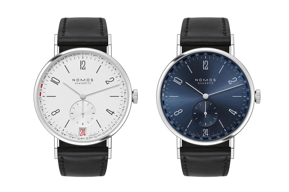 Ob schlicht weiß mit rotem Akzent oder in elegantem Mitternachtsblau – die neue „Tangente 2date“ weiß zu gefallen