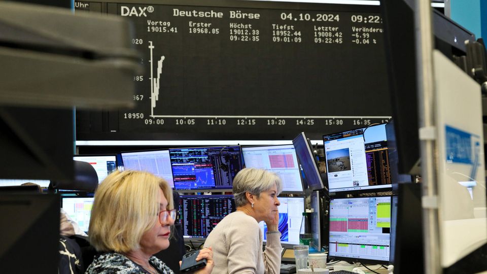 Börsensaal an der Frankfurter Börse