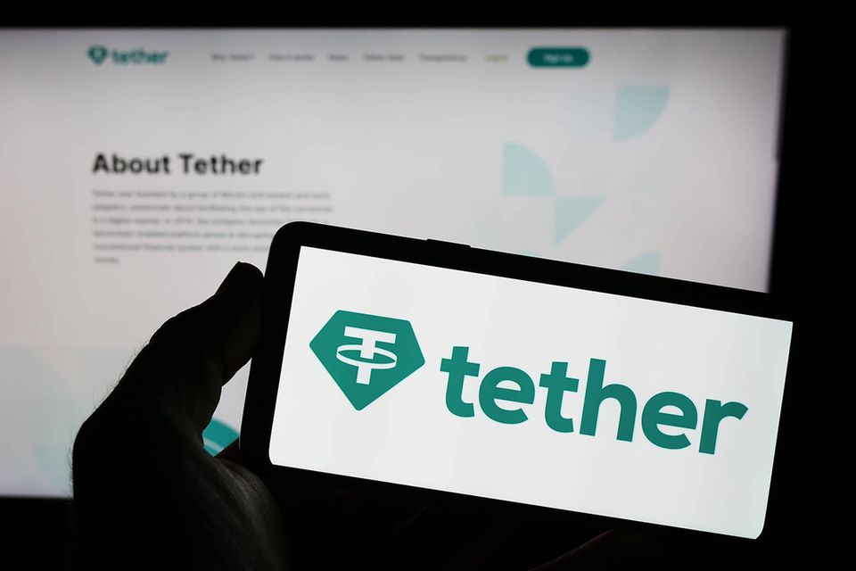 Tether-Anzeige auf dem Smartphone