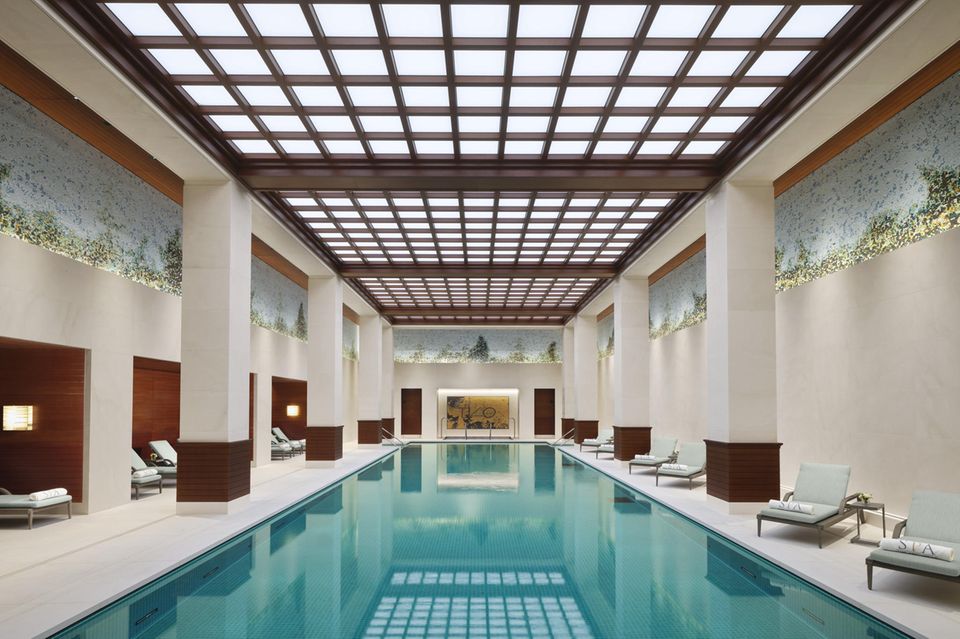 Im vielleicht besten Hotel Englands darf natürlich ein Wellness-Bereich mit Pool nicht fehlen – kein Standard bei Stadt-Hotels