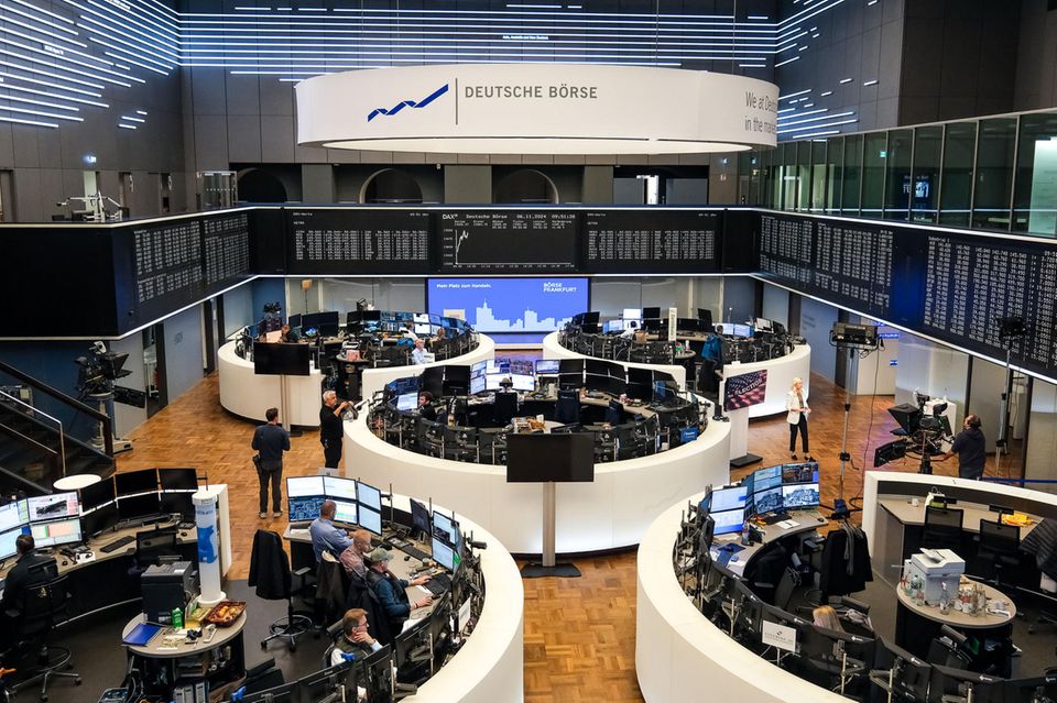 Blick in den Handelssaal der Börse Frankfurt