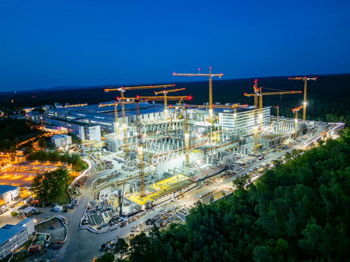Baustelle des Infineon-Halbleiterwerks in Dresden