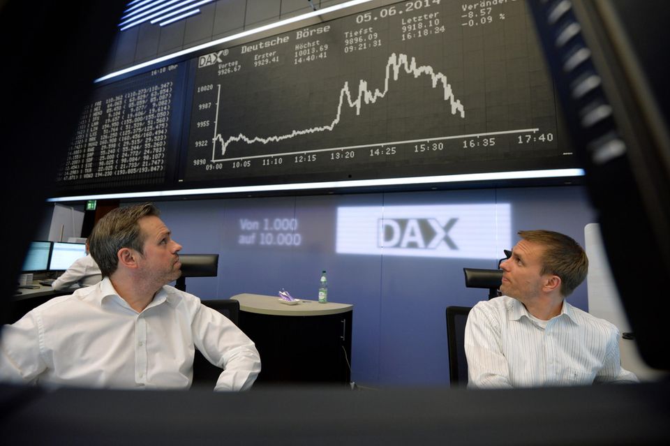 5. Juni 2014: Die Entscheidung der EZB, die Zinsen weiter zu senken, treibt den Dax erstmals über die 10.000er-Marke.