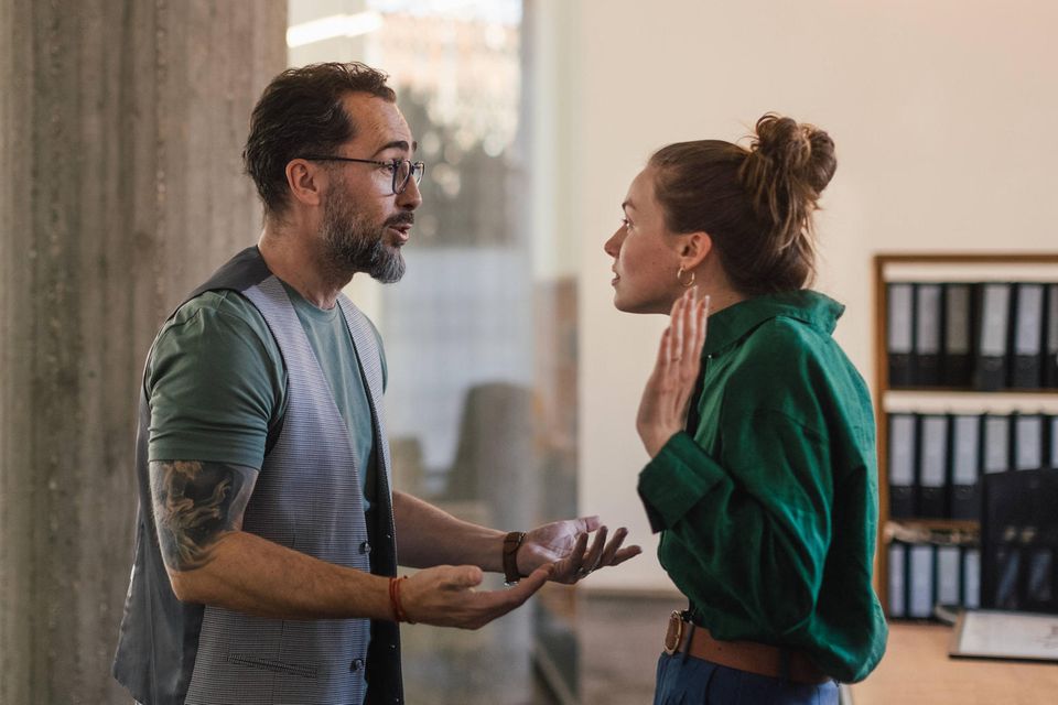 Job: Zwei Kollegen streiten sich