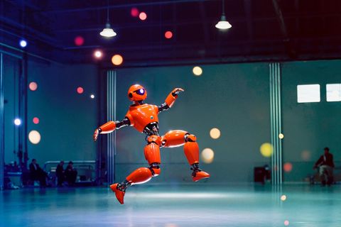 Kann künstliche Intelligenz die Innovation in Unternehmen beflügeln? Der Illustrator Max Kuwertz hat für Capital die Frage nach der Wirkung der Technologie im Arbeitsumfeld in Bilder umgesetzt. Mit einem KI-Programm