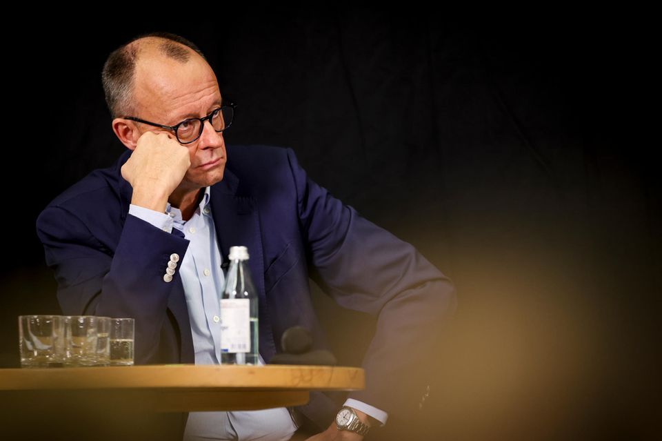 Friedrich Merz nimmt an einer Dialogveranstaltung mit Landwirten teil