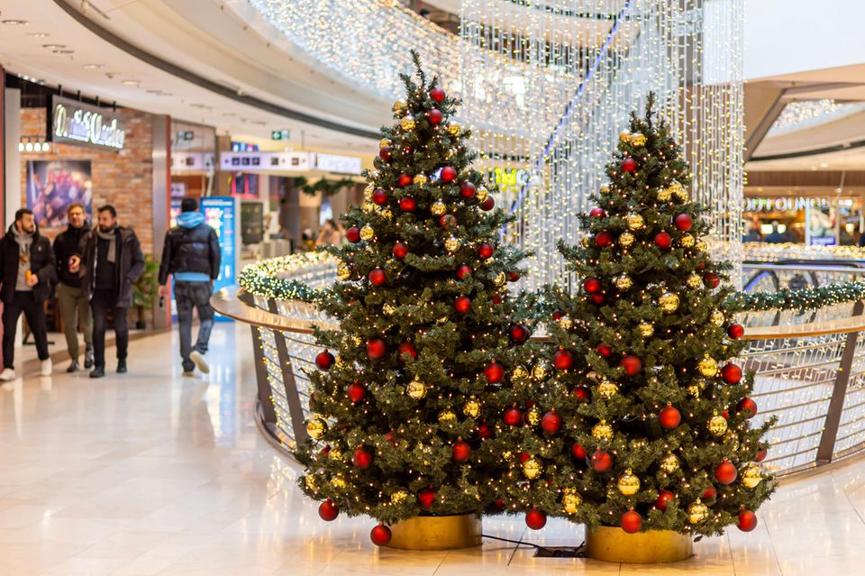 Weihnachtsdekoration in den Königsbau Passagen Stuttgart