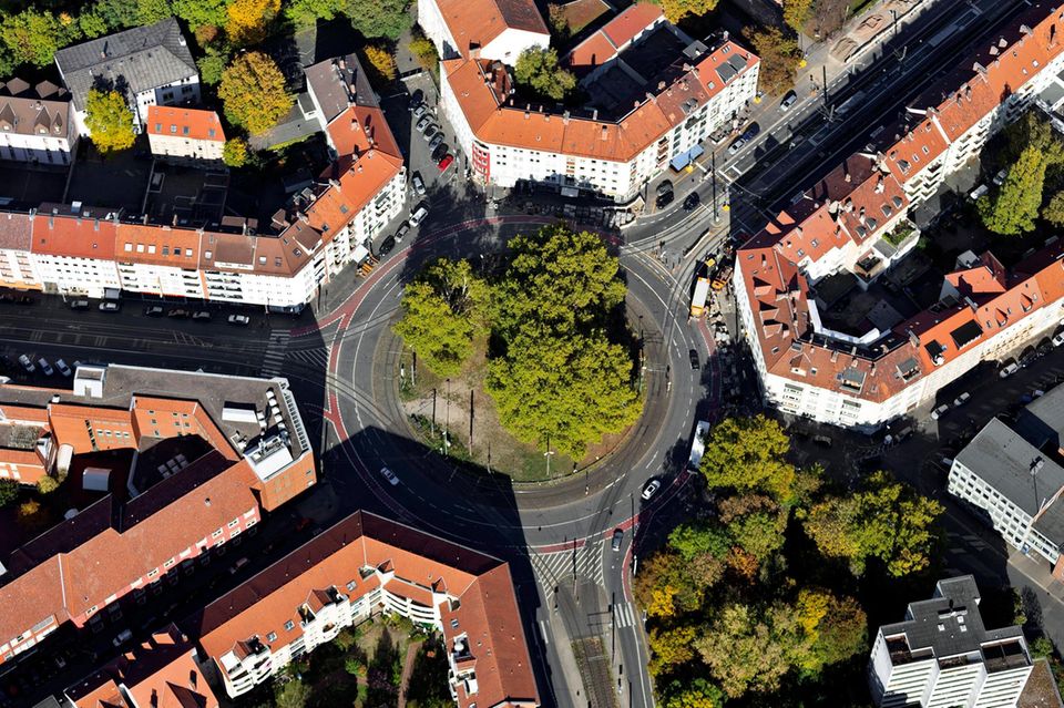 Goetheplatz Kreisverkehr in Hannover