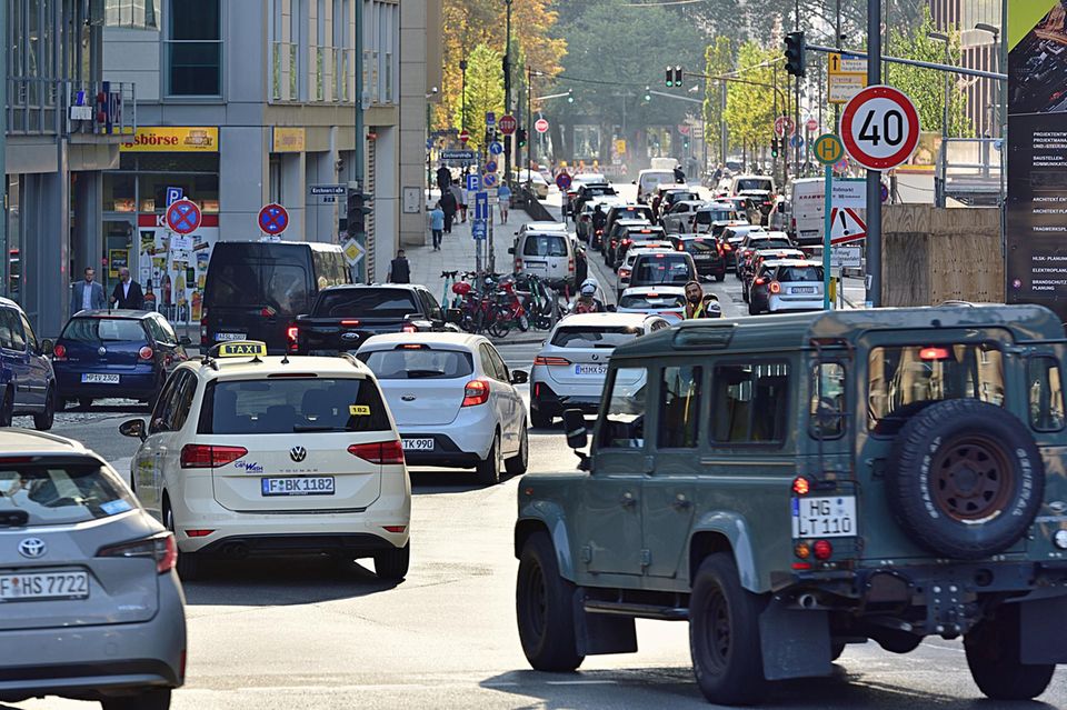 Autoverkehr in Frankfurt am Main
