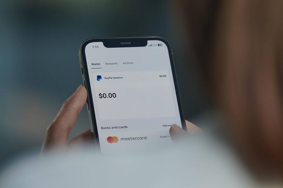 Paypal App auf einem Smartphone