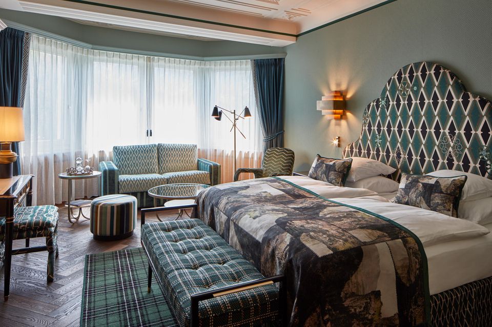 Hohe Decken, liebevoll restaurierte Parkettböden und reichlich Platz – im „Hotel Walther“ ist Großzügigkeit der Standard